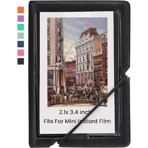 2 Pack Mini Photo Album with 28 Pocket 2x3 Inch Pictures Fits for Fujifilm Instax Mini 7s 8 9 11 25 26 40 50s 90 Evo Z2300 Instant Camera, Polaroid Snap,Kpop Photocard Holder (Pink)