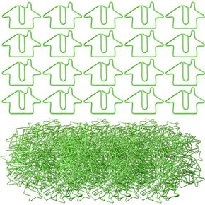 100 Pcs Clips Office Supplies House Paper Clips Real Estate Agent Gifts Office Paperclips Cartoon Creative House Shapes Paperclips for Office Home Classroom Desk Accessories Supply(Blue)