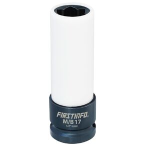 FIRSTINFO B29202 1/2" Drive Protective Lug Nut Socket For Mercedes Benz with 17mm Convex, Flower Head Lug Nuts