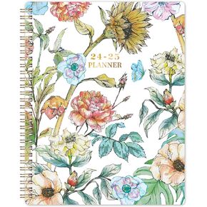 2024-2025 Planner - Academic Planner 2024-2025, Jul.2024 - Jun.2025, 8" x 10", 2024-2025 Planner Weekly & Monthly Thick Paper, Perfect Daily Organizer - Art Floral