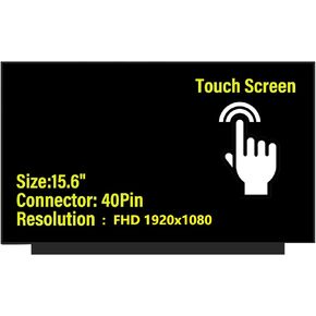 NV156FHM-T07 V8.1 V8.3 V8.4 LCD Touch Screen Replacement, Touchscreen 15.6 inch 1920x1080 40Pin Laptop Display Panel (Panel Only)(Not for Others Model)