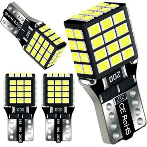 48-LEDs 360°Lighting T10 194 2825 Led Bulb White 6000K 12V Super Bright 158 160 168 175 W5W 168NA 194NA Replacement for Car Truck Interior Map Dome Courtesy Door Trunk Cargo License Plate Light etc
