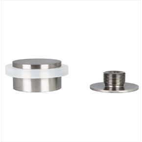 Adhesive Door Stop with Screw (Dual Installation System), Matte Finish, White Rubber, Manufacturing and Design Hardware EVI, Ref I-20335 x 19BDUALBCB, 35ø x 20mm, 04020335X19BDUALAM