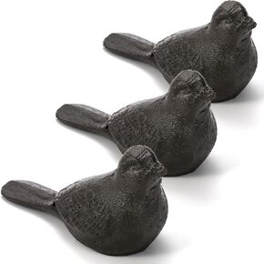 ZOOFOX 3 Pack Cast Iron Door Stopper, Decorative Door Stop, Heavy Duty Rustic Bird Door Stop Wedge for Carpet, Tile, Concrete or Wooden Floor in Saudi Arabia