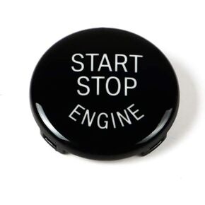 Black Crystal Start Stop Button Trim Cover Engine Power Ignition Start Stop Button Trim Replacement for BMW 1 2 3 4 5 6 7 X1 X3 X4 X5 X6 F22 F30 F10 F32 F01 F15 G01 G30 G31 G11 G12