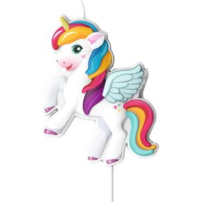 Unicorn Birthday Candle, Sparkle and Shine on Special Day, 8x6 CM