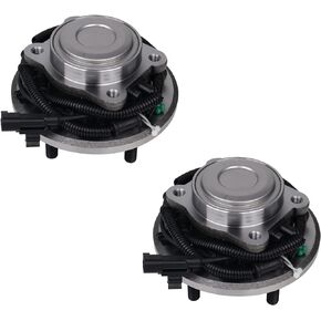 Pair 512360 Rear Wheel Hub & Bearing Assembly Compatible with 2008-2012 Dodge Grand Caravan, Chrysler Town & Country, 2009-2012 VW Routan w/ABS