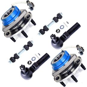 SCITOO 6pcs Wheel Hub Assembly - Fit for Buick Lesabre Lucerne for Cadillac DTS Seville for Oldsmobile for Pontiac Front Sway Bar End Link Outer Tie Rod End Wheel Hub Bearing - 513121F