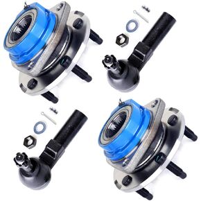 SCITOO 4pcs Wheel Hub Assembly Suspension Kit - Fit for Buick Lesabre Lucerne Park Avenue Riviera for Cadillac DeVille DTS Eldorado Seville for Pontiac Outer Tie Rod End Wheel Hub Bearing - 513179F
