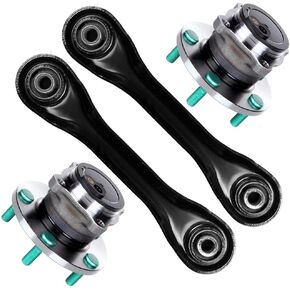 SCITOO 4pcs Wheel Hub Assembly Suspension Kit - Fit for Mazda 3 for Mazda 5 Rear Lower Control Arm Wheel Hub Bearing - 512347