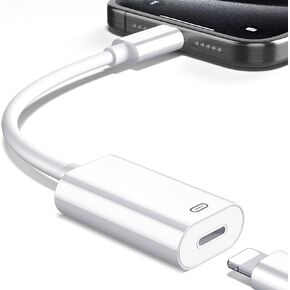 USB C Headphone Adapter for iPhone 15 Pro Max Plus 3-in-1 MFI Certified Type C to Lightning Adapter USB C Audio Adapter Dongle Charger Cable Adapter 480Mbps Data Transfer Charging Adapter for iPad 10