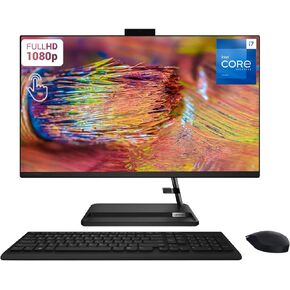 Lenovo IdeaCentre All-in-One Desktop, 27" FHD Touchscreen, Intel Core i7-13620H, 4GB RAM, 256GB SSD, Webcam, HDMI, Wi-Fi 6, Wireless Mouse & Keyboard, Windows 11 Home