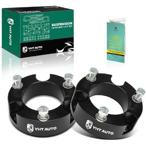 YHTAUTO 3 بوصة طقم رفع التسوية الأمامية يناسب 2005-2023 Toyota Tacoma، 2003-2023 4Runner، 2007-2008 FJ Cruiser، 4WD/RWD، طقم تسوية تعليق فواصل الألومنيوم مع مجموعة أدوات مكونة من 2