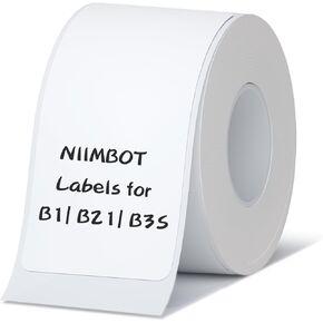 NIIMBOT Labels for B1 B21 B3S K3, Thermal Printer Labels 1.1" x 3.5"(28x89mm), Label Maker Tape for Jar Labels, Address Labels, File Folder Labels