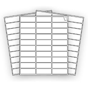 600 EcoSwift Shipping Labels 2 5/8 x 1 inches Mailing Address Inventory Blank White Self Adhesive for Laser Inkjet Printer 2.625 x 1