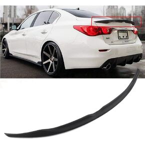 Glossy Black Rear Spoiler Wing Tail Lid Fit 2014-2022 Infiniti Q50 Sedan