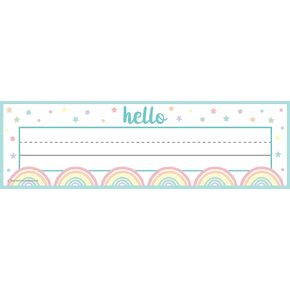 Teacher Created Resources Pastel Pop Flat Name Plates, Large