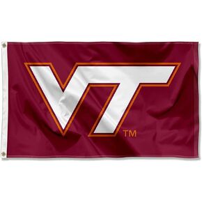 Virginia Tech Hokies Maroon VT Flag