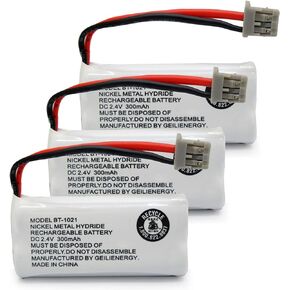 GEILIENERGY BT-1021 BBTG0798001 Compatible with Uniden BT-1021 BT-1025 BT1021 BT-1008 BT-1016 Cordless Handset Phone Rechargeable Battery (3-Pack)