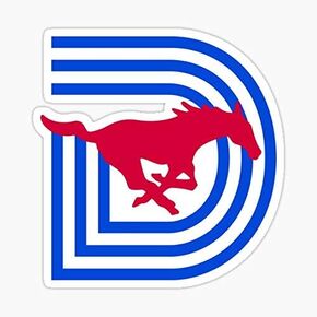 New SMU/Dallas Football Logo Sticker - Sticker Decal - Decorative Sticker - Scrapebooks, Cars, Windows, Laptops, Waterbottles