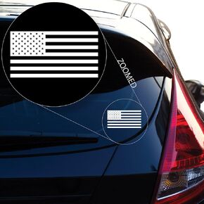 Yoonek Graphics American Flag United States Vinyl Decal Sticker # 559 (3" x 5.7",Black)