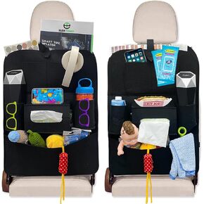 عبوتان من منظم المقعد الخلفي للسيارة، 7 جيوب تخزين، منظم تخزين السيارة، واقيات ظهر مقعد السيارة، تستخدم لتخزين ألعاب الأطفال والمجلات والمظلات in Kuwait