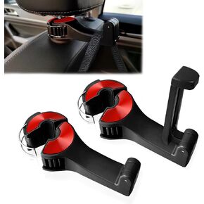 2pcs Car Headrest Hidden Hook 2 in 2 Car Seat Hooks, Universal Car Headrest Storage Organizer Hanger Hook, General Purpose - Car Storage Box, Falling Resistance-Blue