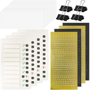 4 قطع لوحة قائمة مرجعية مخصصة مع 4 ملصقات أبجدية، CNYMANY DIY مخطط عمل بلاستيكي لوحة مذكرة لوحة رسائل قابلة للفصل مخطط قائمة مرجعية RV قائمة المهام اليومية in Kuwait