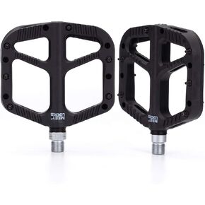 MTB BMX Bike Pedals Nylon Fiber Bicycle Platform 9/16" Screw Thread Spindle Ultra DU/Sealed Bearings