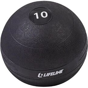 Lifeline Fitness Weighted Slam Ball - Easy to Grip Slam Ball for Home Gym and HIIT Workouts