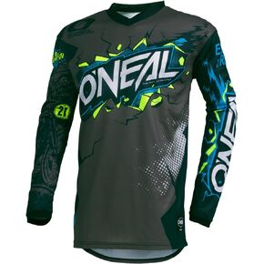 O'Neal mens V-neck Element Youth Jersey Villian Gray, Gray, Small US