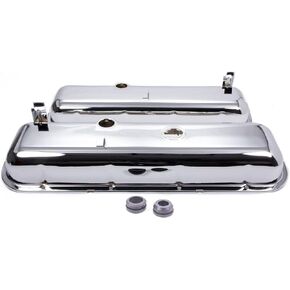 Company R9503 Short Chrome OEM Style Valve Cover for Big Block Chevy