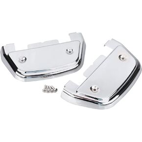 Black Passenger Footboard Covers for Harley Touring Road Glide Street Glide Electra Glide Dyna Softail FLTRX FLHX FLHT