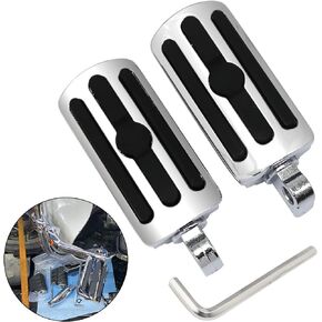 Motorcycle Highway Pegs Mount Clamp Footpegs Engine Guard Mounts Adapter Fit for Harley Yamaha Honda Suzuki Kawasaki 25mm 32mm 34mm (Black)