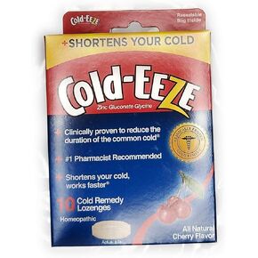 Cold-EEZE Cold Remedy Lozenges, Cherry Flavor, 10 Count