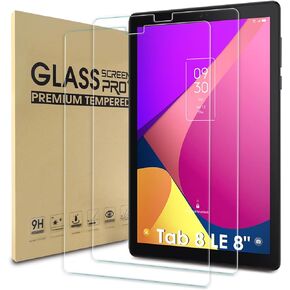 WD&CD 2 Pack Screen Protector Compatible with TCL Tab 8 LE 8 Inch, Tempered Glass Film Replacement for TCL Tab 8 LE 8 Inch【Anti Scratch 】【Anti Bubble】【High Definition】