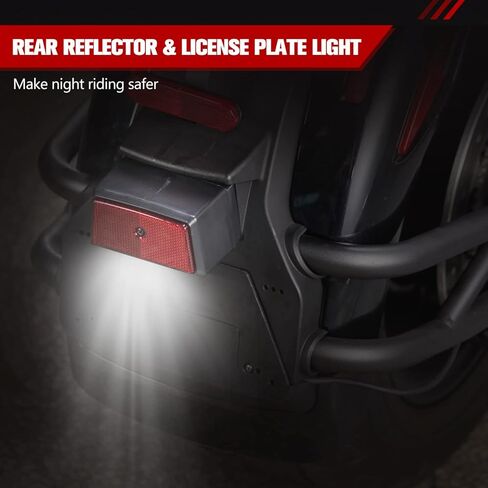 مصباح لوحة ترخيص LED من A & UTV PRO Spyder، ضوء حاجز خلفي لملحقات Can Am Spyder 2013-2018 Spyder St Se5 F3 Se6، استبدل OEM # 710003348، قطعة واحدة in Saudi Arabia