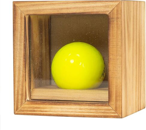 Freezing point Golf Ball Display Case Hole in One Golf Ball Small Wood Shadow Box Wall Rack Holder Golf Gifts for Kids Womens Mens 1 in Kuwait