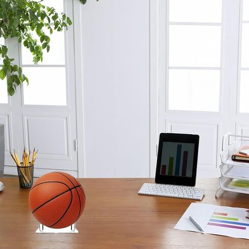 2 قطعة حامل كرة أكريليك، حامل كرة عرض واضح، رفوف تخزين لعرض الكرة الرياضية لكرة السلة وكرة القدم الطائرة وكرة القدم الرجبي in Kuwait