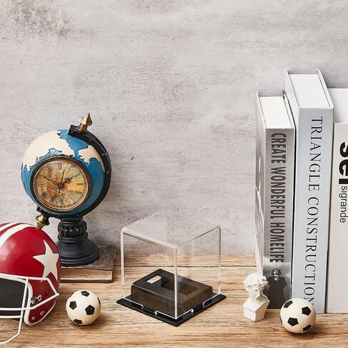 2 Pcs Hockey Puck Display Case Ice Acrylic Hockey Puck Holder for Collection Memorabilia Base Puck Display Decoration in Saudi Arabia