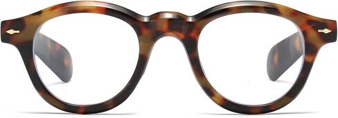 نظارات مستديرة لحجب الضوء الأزرق للرجال والنساء، نظارات كمبيوتر بدائرة كلاسيكية، نظارات عصرية بإطار سميك in Kuwait