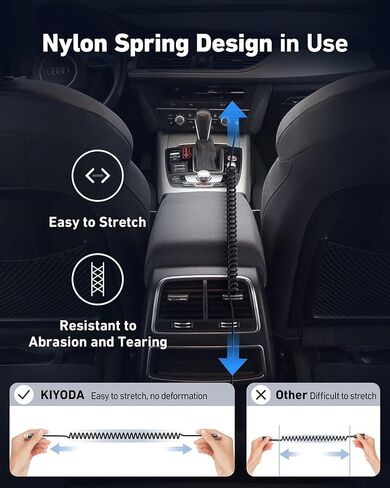 USB C Cable Nylon Braided Coiled 3FT USB A to Type C Charger Cord for Car 66W Fast Charging Cable Compatible with Samsung Galaxy S20 S10 S9 S8 Plus, Note 10 9 8 and Other USB C Devices - 2Pack in Saudi Arabia