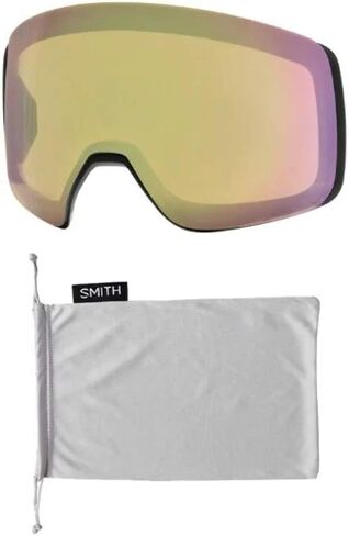 SMITH Optics 4D MAG Unisex Snow Winter Goggle - Black, ChromaPop Everyday Red Mirror in Saudi Arabia