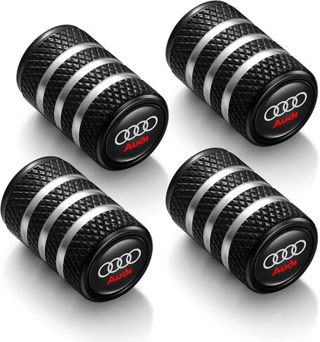 Metal Auto Tire Valve Stem Compatible with Cadillac CT6 XT5 CTS XTS SRX ATS DTS STS Trim Accessories 4pcs Black in Saudi Arabia