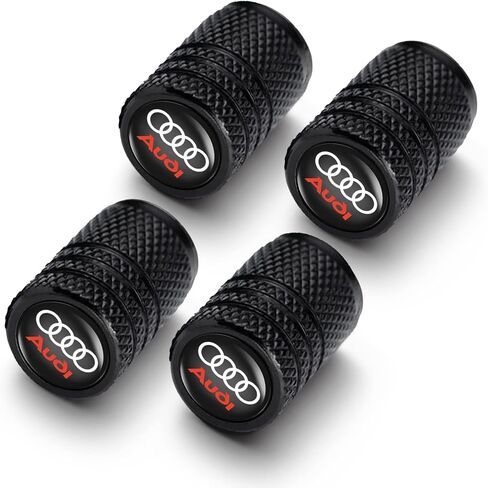 Metal Auto Tire Valve Stem Compatible with Cadillac CT6 XT5 CTS XTS SRX ATS DTS STS Trim Accessories 4pcs Black in Saudi Arabia
