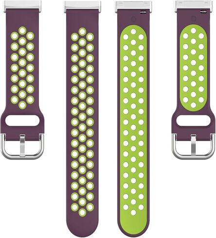 Silicone Sport Band Compatible with Fitbit Versa 3/Versa 4/Sense 2/Sense Smartwatch Breathable Rubber Replacement Watch Wristbands Strap in Saudi Arabia