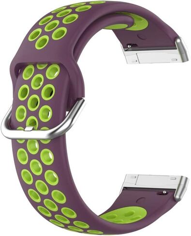 Silicone Sport Band Compatible with Fitbit Versa 3/Versa 4/Sense 2/Sense Smartwatch Breathable Rubber Replacement Watch Wristbands Strap in Saudi Arabia