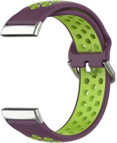 Silicone Sport Band Compatible with Fitbit Versa 3/Versa 4/Sense 2/Sense Smartwatch Breathable Rubber Replacement Watch Wristbands Strap in Saudi Arabia
