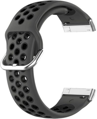 Silicone Sport Band Compatible with Fitbit Versa 3/Versa 4/Sense 2/Sense Smartwatch Breathable Rubber Replacement Watch Wristbands Strap in Saudi Arabia