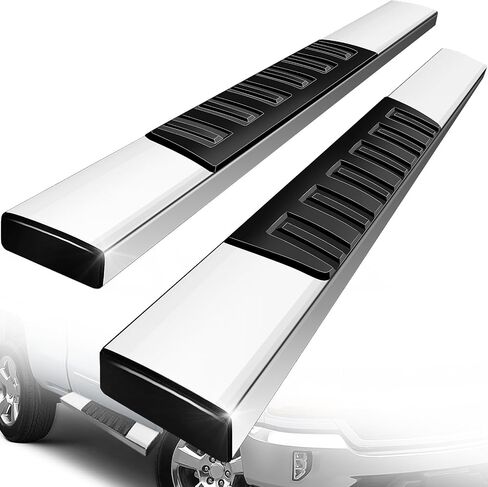 ألواح تشغيل من الفولاذ المقاوم للصدأ مقاس 6 بوصات متوافقة مع 19-23 Chevy Silverado/GMC Sierra 1500، 20-23 Silverado/Sierra 2500/3500 كابينة عادية، خطوات جانبية لسيارة Chevy Silverado Regular Cab in Saudi Arabia